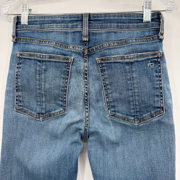 rag & bone Nina High-Rise Ankle Flare Jeans Women’s Size 25 Raw Hem - Picture 6 of 13